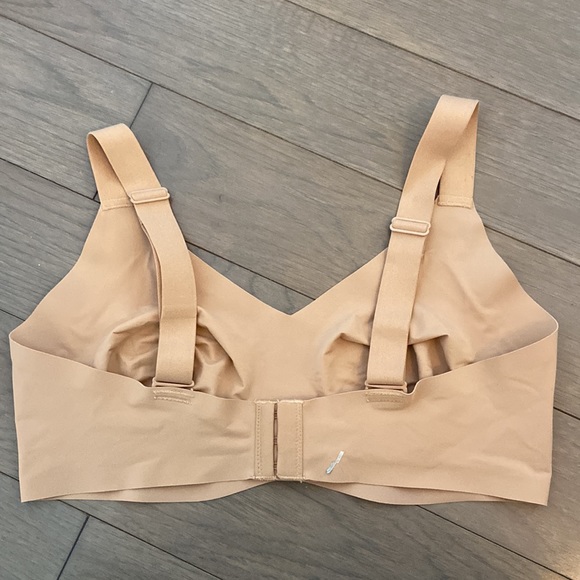 knix Other - Knix V Neck Evolution Everyday Bra Wide Strap Size 7 Nude Beige DD E Cup